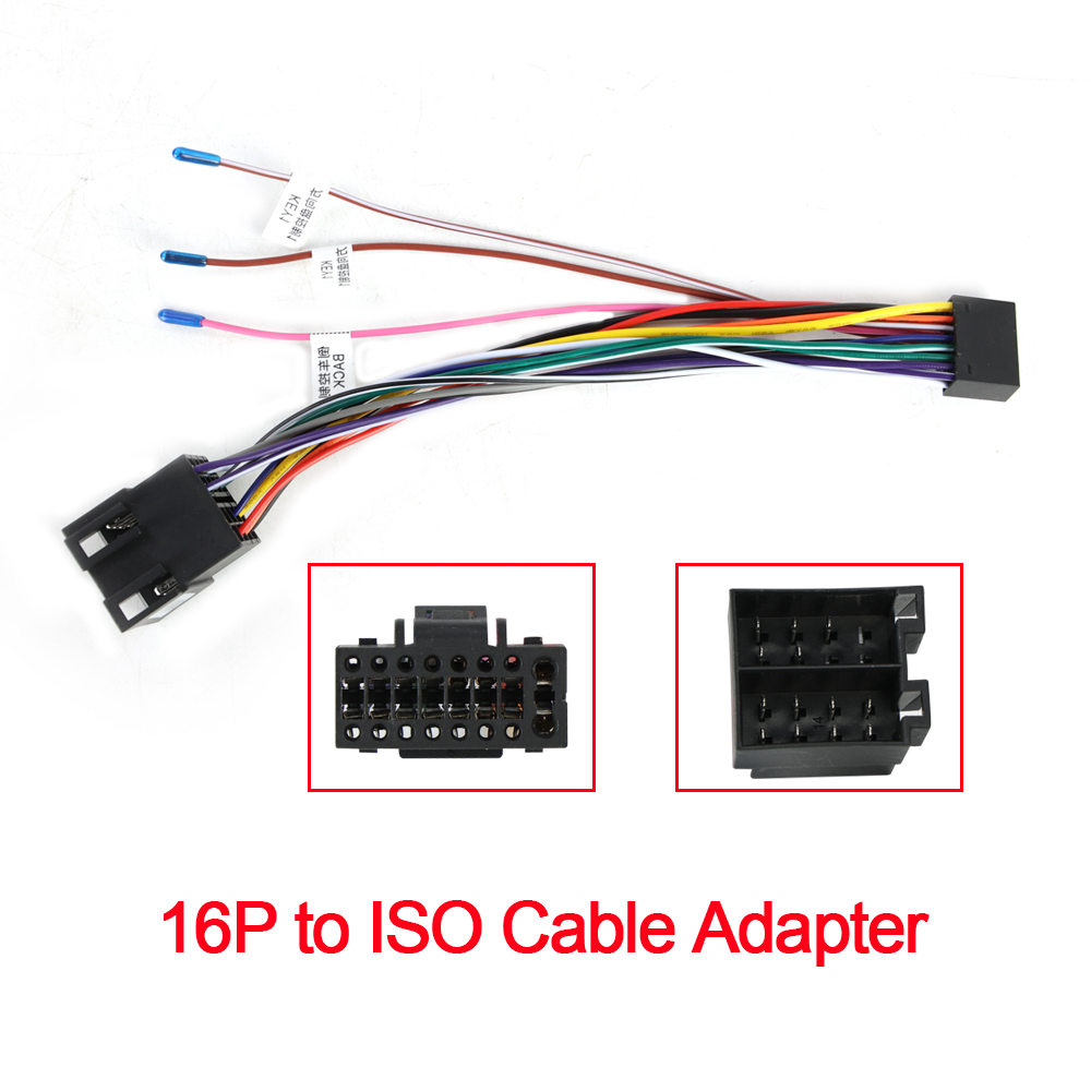 Car Accessories Usa - アルパイン用プラグケーブル,ISO標準コネクタ,カーステレオラジオアダプタ,ワイヤーハーネスアダプタ,16ピン