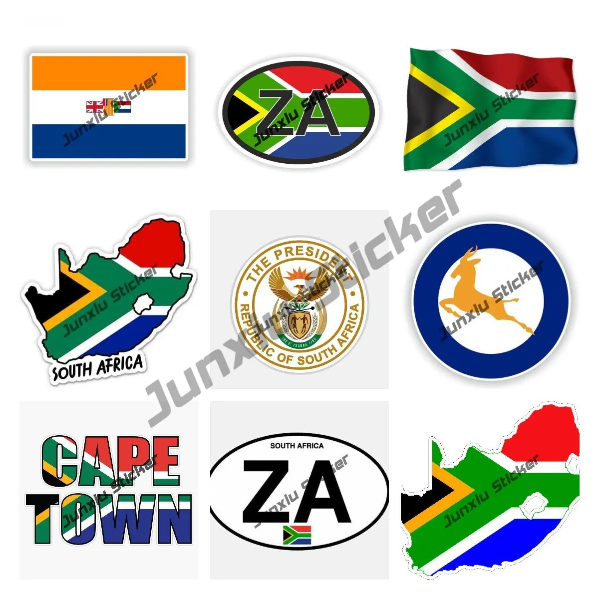 Car Accessories Cape Town - 国旗付きの南アフリカの地図,ステッカー,デカール,南アフリカ共和国の岬の町のエンブレム,空軍,アクセサリー