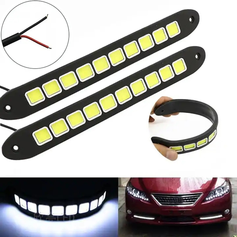 Car Accessories For Road Trip - 1/2 個 DRL COB 車 LED