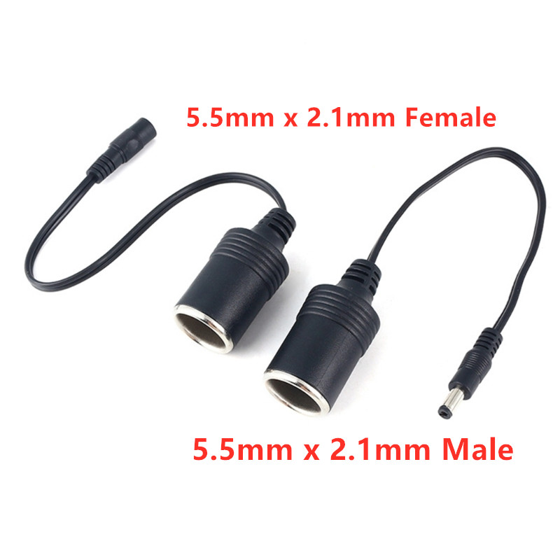 Car Accessories Usa - ソケットアダプター,電圧5.5x2.1mm,オス/メス,自動車充電器用電源,バックアップ