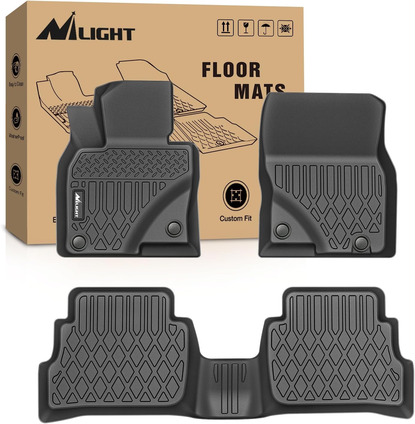 NilightカスタムフィットTPEフロアマット全天候型防水 - Car Floor Mat Rubber のレビューと価格