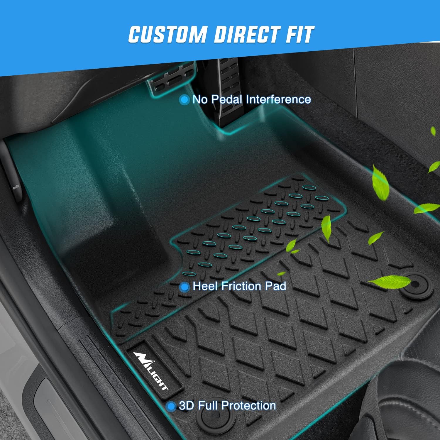 NilightカスタムフィットTPEフロアマット全天候型防水 - Car Floor Mat Rubber のレビューと価格