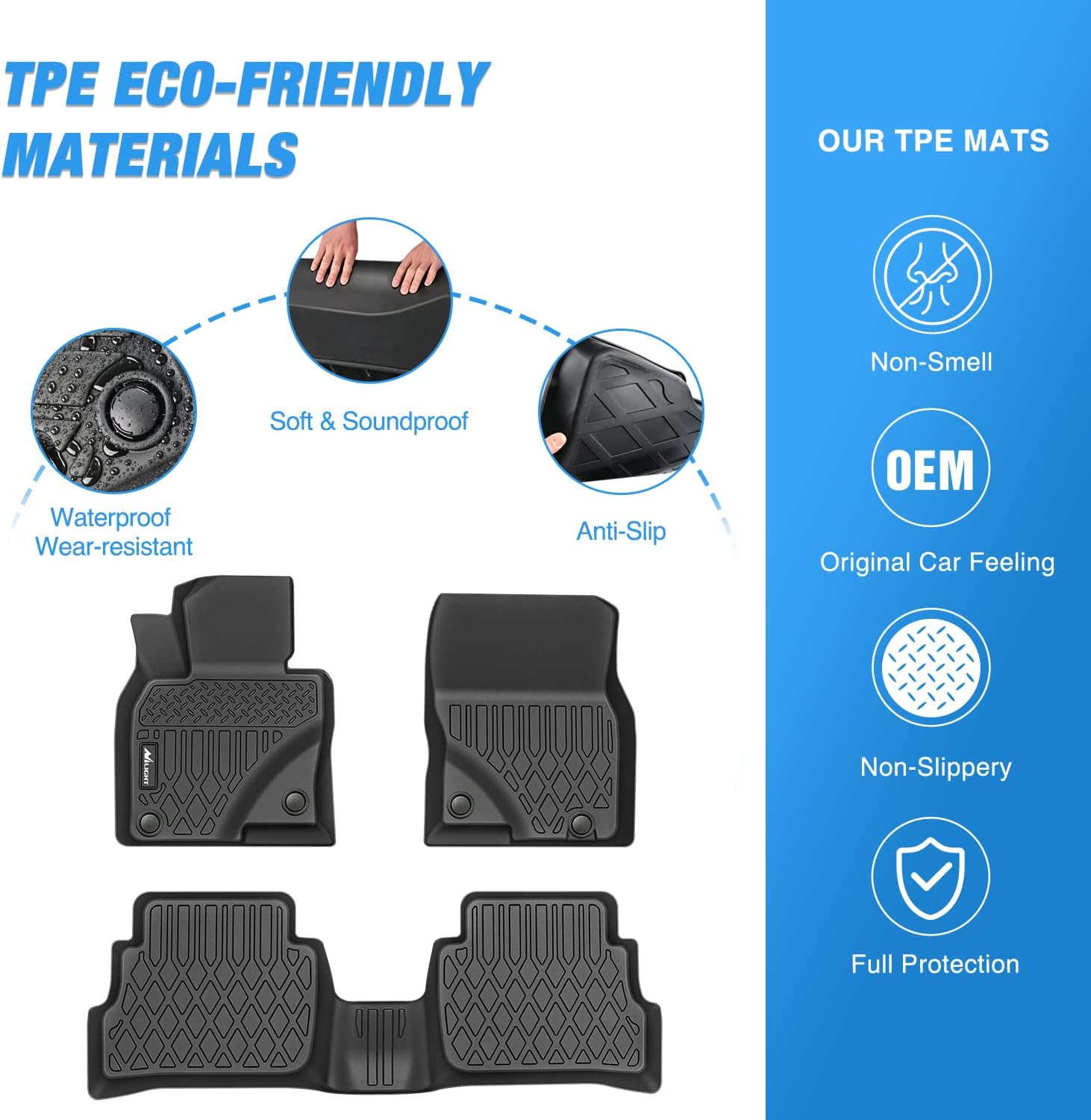 NilightカスタムフィットTPEフロアマット全天候型防水 - Car Floor Mat Rubber のレビューと価格