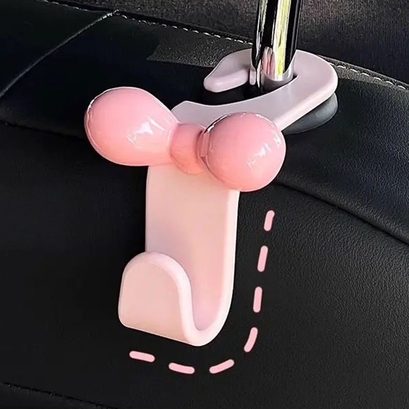 ミニマリストなボウ型車用後部座席吊り下げフック、実用的な収納 - Car Accessories For Road Trip のレビューと価格