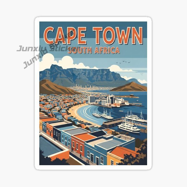 ケープタウン南アフリカ法律制度首都旗風光明媚な旅行用デカール - Car Accessories Cape Town のレビューと価格