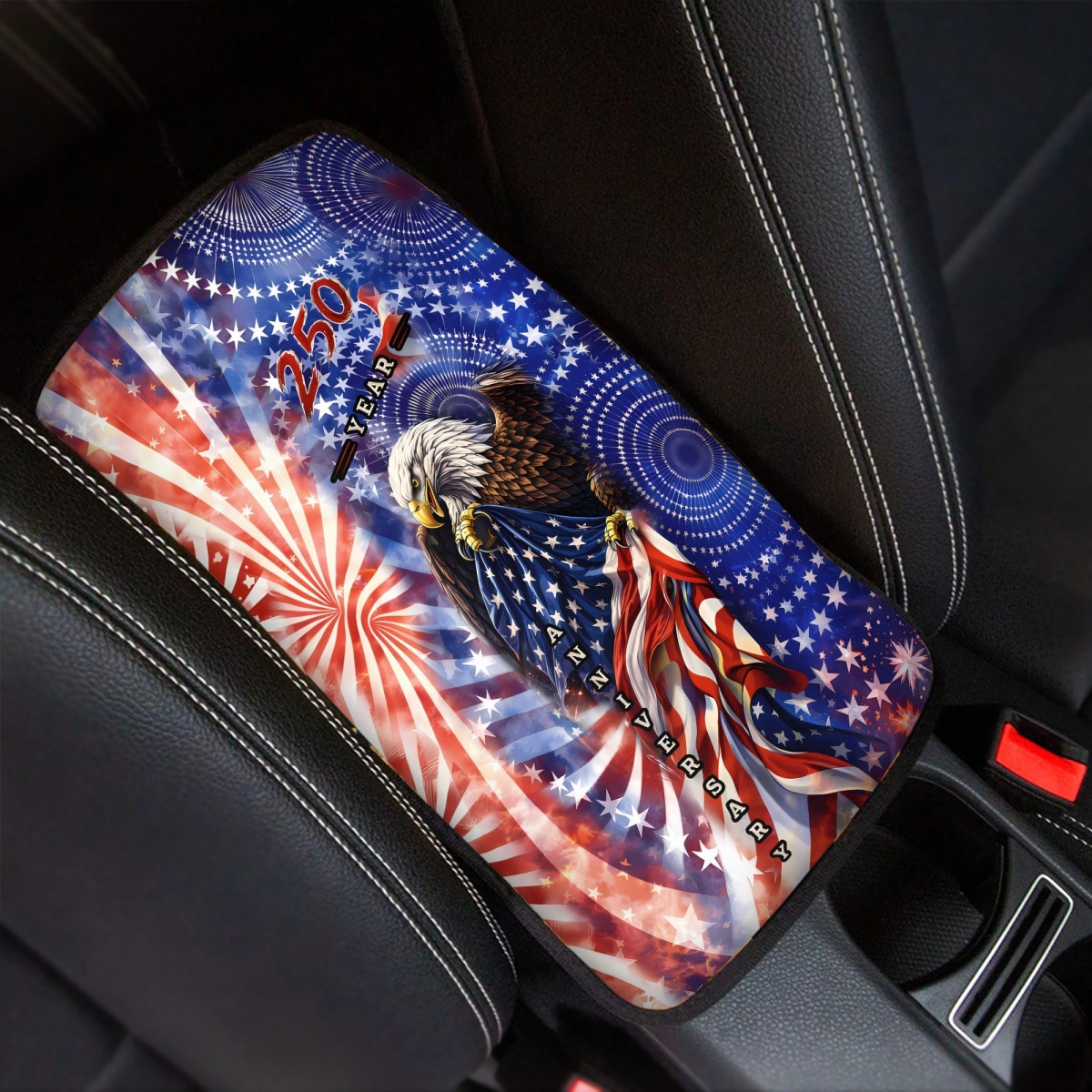 アメリカ独立250周年記念プリント入りのカスタムメイド車内ア - Car Accessories Usa のレビューと価格