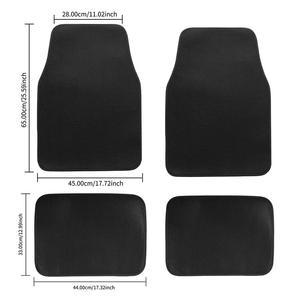 ユニバーサル滑り止めカーペットフロント＆リアカーフロアマット - Car Floor Mat Rubber のレビューと価格